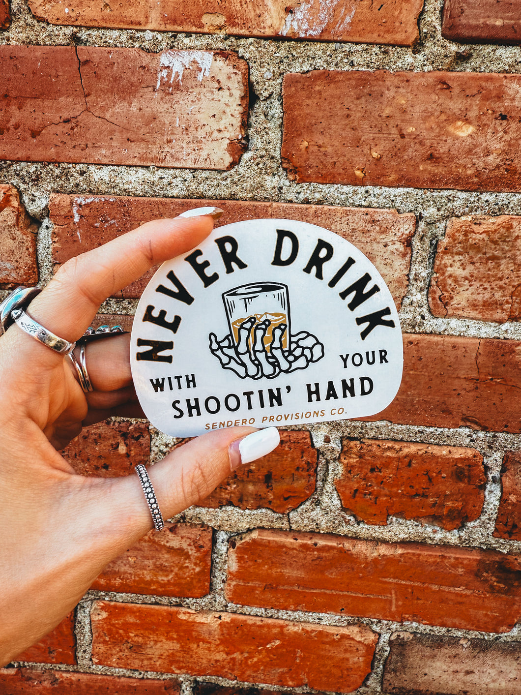 Shootin' Hand Sticker