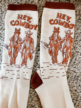 Load image into Gallery viewer, Hey Cowboy Socks
