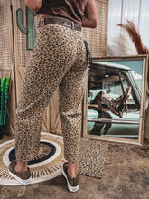 Load image into Gallery viewer, Chester Cheetah Barrel Jean
