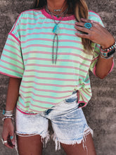 Load image into Gallery viewer, Breezy Top (Mint/Pink)
