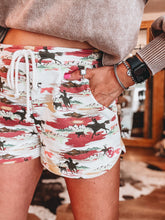 Load image into Gallery viewer, Ariat Blushing Shorts (Hawaiian Print)
