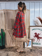 Load image into Gallery viewer, Fireside Flannel Dress
