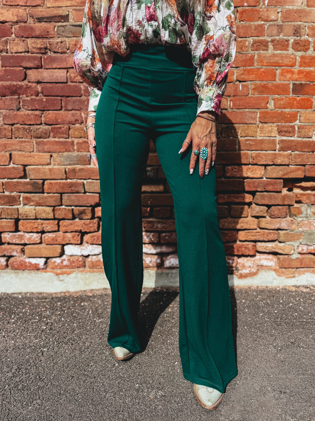Classy Cowgirl Trouser (Green)