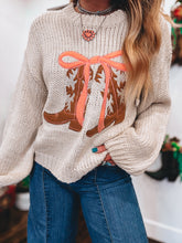 Load image into Gallery viewer, Boots and Bows Sweater
