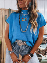 Load image into Gallery viewer, Dottie Top (Electric Blue)
