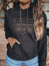 Load image into Gallery viewer, Ariat Booted Logo Hoodie (Black)
