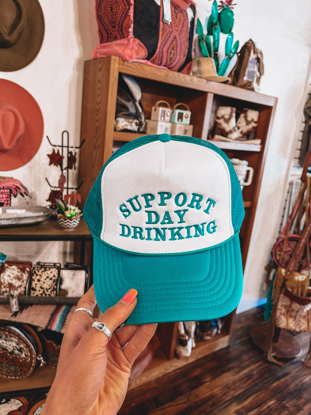 Support Day Drinking Hat (Teal)