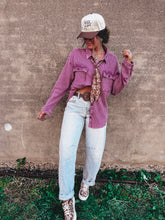 Load image into Gallery viewer, Drew Shacket (Plum)
