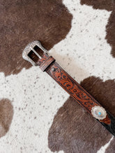 Load image into Gallery viewer, Cowhide Concho Belt
